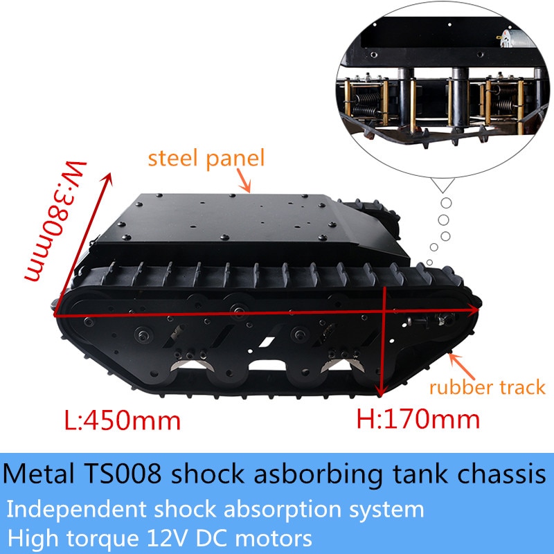 35kg Load Large Metal TS008 Shock Absorbing Robot T..